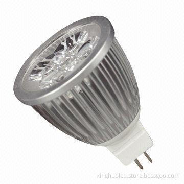 5W MR16 LED Spotlamps, 12V DC/AC, Adopt 45mil Bridgelux LEDs Light Source, Can't be Dimmable